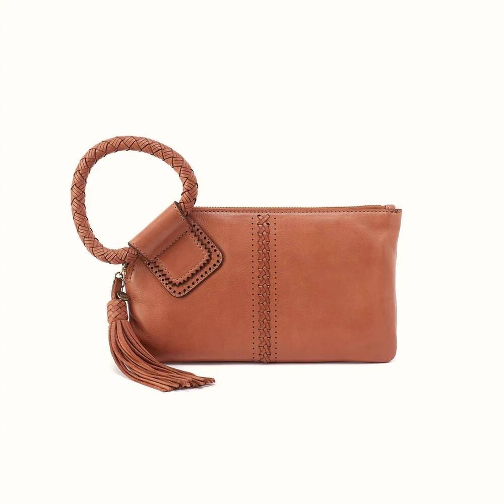 NEW HOBO sable wristlet in harvest wheat